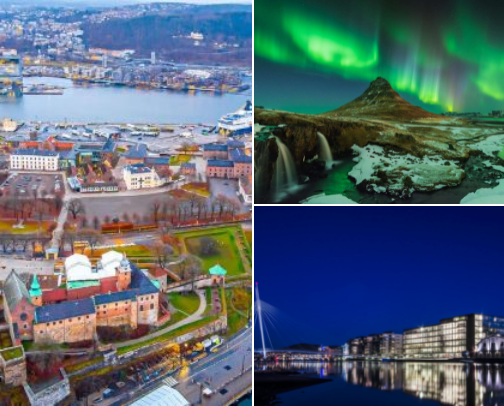 Travel and explore new places cover photo collage