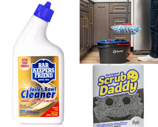 Items to Make Cleaning A Little Less Dirty cover photo collage