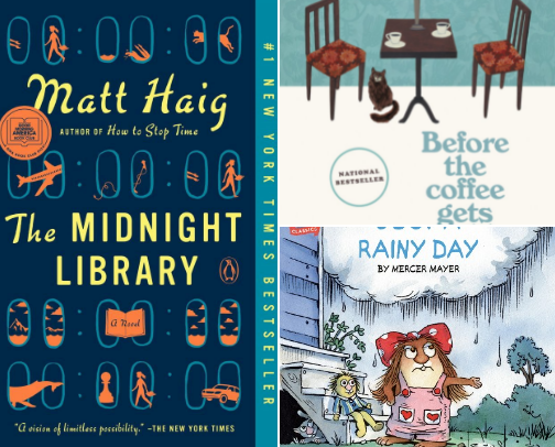 Rainy Day Comfort Reads cover photo collage