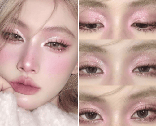 douyin / chinese makeup essentials ⋅˚₊‧ 𐙚 ‧₊˚ ⋅ cover photo collage
