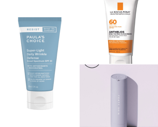 SPF that works with makeup cover photo collage