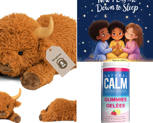 What Actually Helps Dysregulated Kids Sleep (Calm, Proven, Mom-Tested) cover photo collage