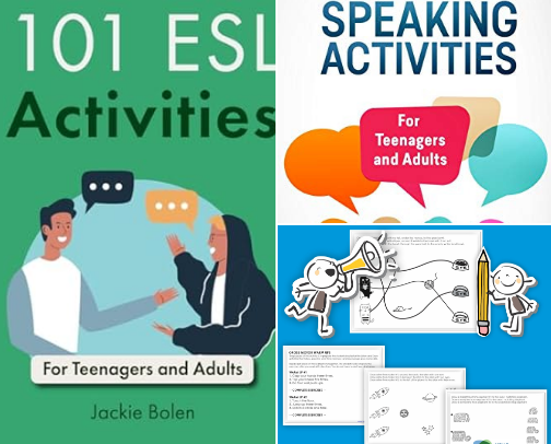 PDF Free - Resources for 101 ESL Activities: For Teenagers and Adults (Teaching ESL/EFL to Teenagers and Adults) cover photo collage