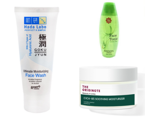 Acne skincare & excess oil for school/college children - all under 100k (I use it myself) cover photo collage
