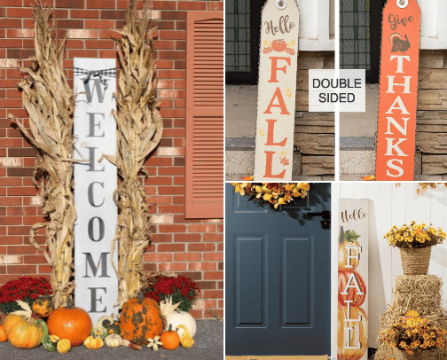 Super Cute fall Porch Decor! cover photo collage