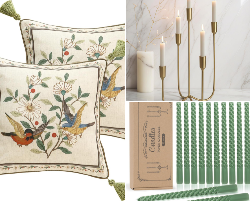 A Lived-In Cottagecore Living Room cover photo collage