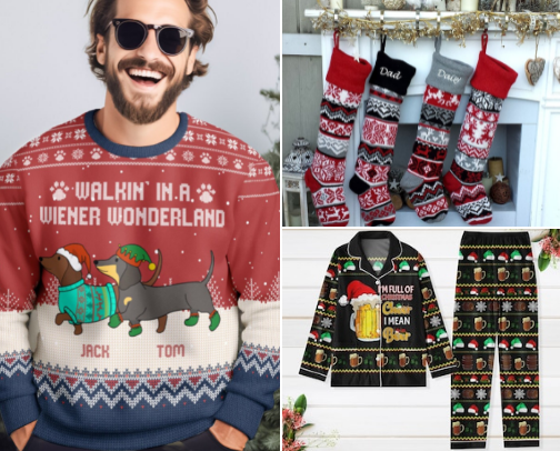 Create the Holidays with gifts and more cover photo collage