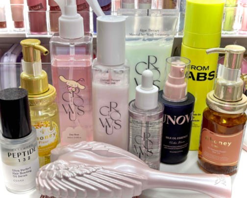 fav hair care for glossy+shiny hair ⋆. 𐙚 ˚ cover photo collage