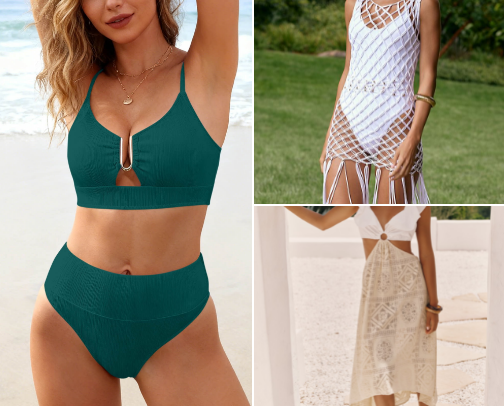 Cute & Sexy Beach Outfit Ideas cover photo collage