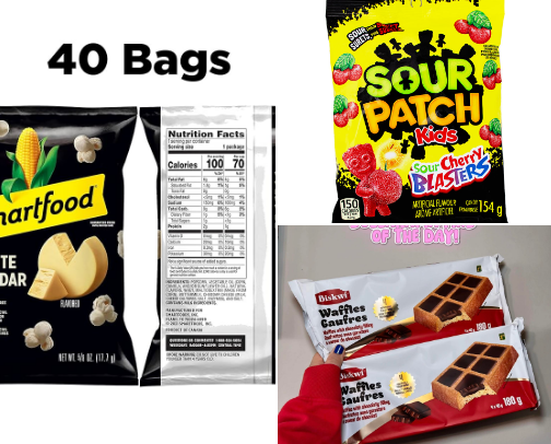 Snacks cover photo collage