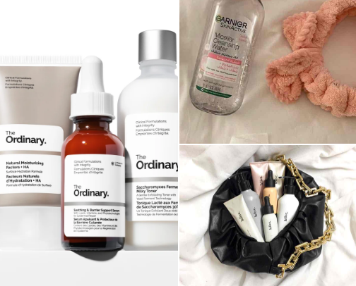 Skincare and fragrances 🥥 cover photo collage