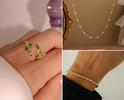 Jewellery:Whispers of Love in the Sparkle cover photo collage