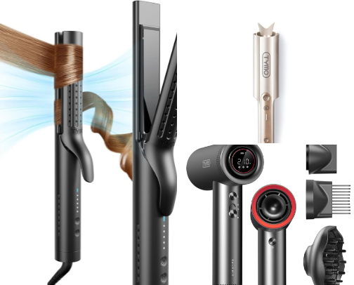 💇🏽‍♀️💆🏽‍♀️ Natural Hair Essentials (Curly to Straight) cover photo collage