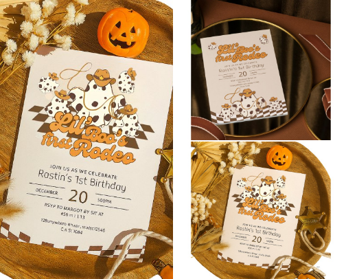 👻🐴 Lil’ Boo’s Rodeo: Spooky Halloween Birthday Collection cover photo collage