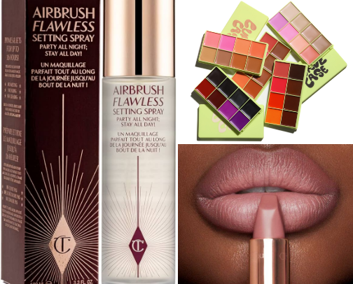 ⋆˚࿔ Black girl makeup must-haves (high end edition) 𝜗𝜚˚⋆ cover photo collage