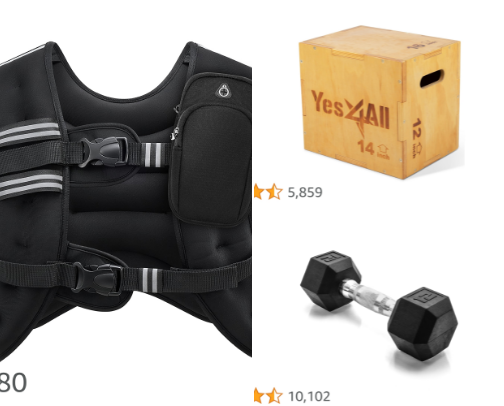 Fav workout room items! cover photo collage