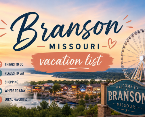 Branson Missouri Vacations : Toddler Approved cover photo collage