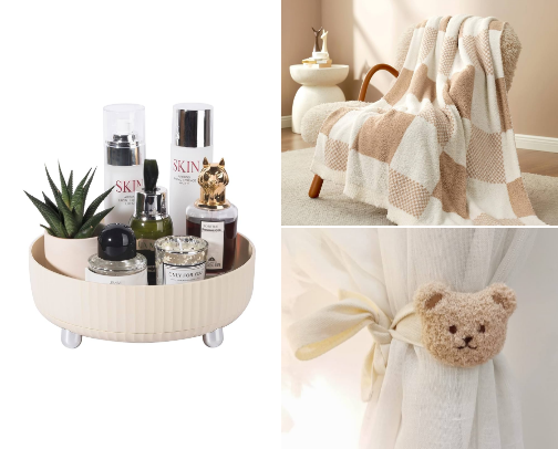 Beige Bedroom Decor cover photo collage