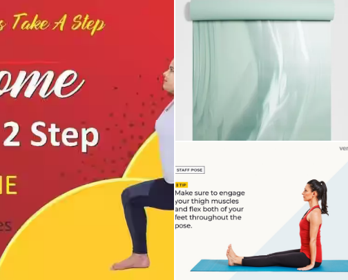 "Adopte le Bien-Être à Domicile avec Notre Accessoire Yoga cover photo collage