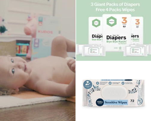 Non-toxic baby/toddler items cover photo collage