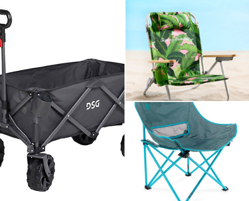 Beach gear cover photo collage