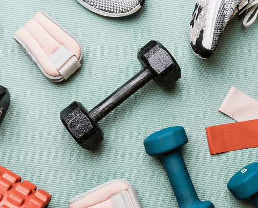 Fitness Items 🏋️ cover photo collage