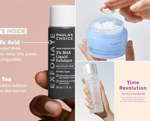 SkinCare product I use and recommended cover photo collage