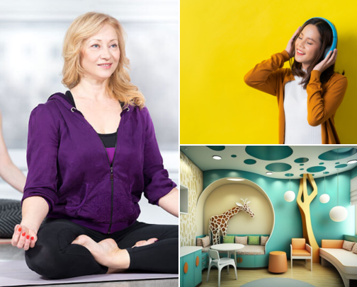 Mindful Moments: Simple Activities to Calm Your Mind & Reduce Stress cover photo collage