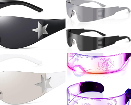 Rave sunglasses cover photo collage