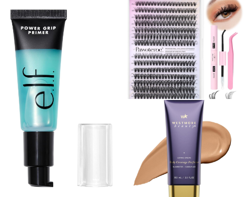 Affordable everyday makeup cover photo collage