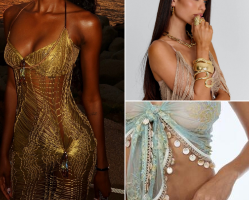Mermaid Edition🏝️🧜🏼‍♀️🪸~ Beauty & Fashion essentials for the summer🌅 cover photo collage