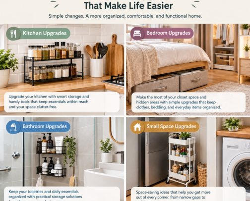 Small Home Upgrades That Make Everyday Life Easier cover photo collage