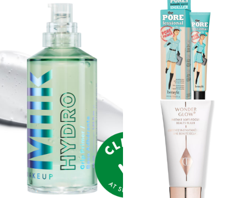 Acne safe primers cover photo collage