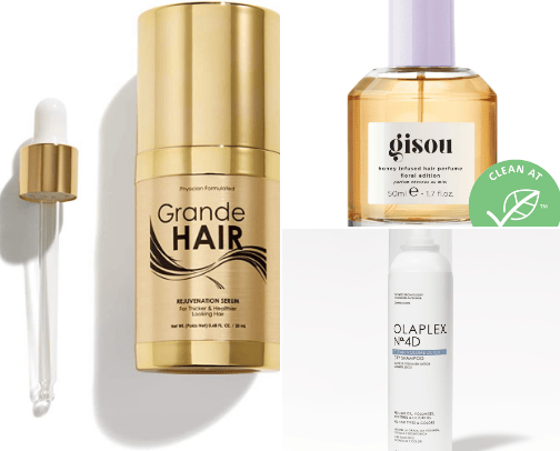 Hair products cover photo collage