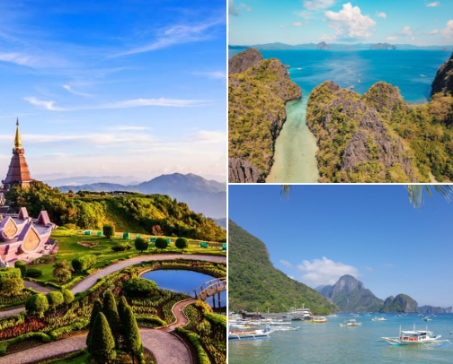 Travel Asia 2025 🌏✈️ cover photo collage