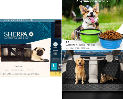 The Ultimate pet Travel Kit: Roadtrip Essentials cover photo collage