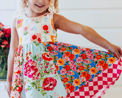 Organic kids clothes cover photo collage