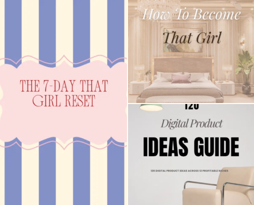 Digital products cover photo collage