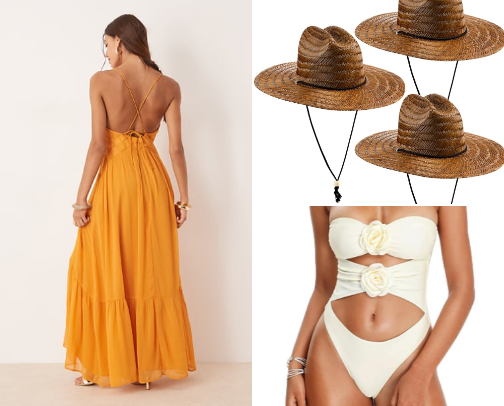 Beach fashion faves cover photo collage