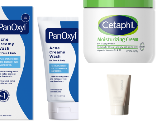 skincare routine cover photo collage