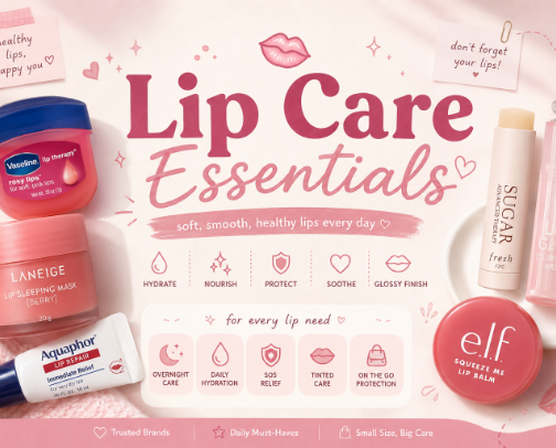 Lip Care Essentials cover photo collage