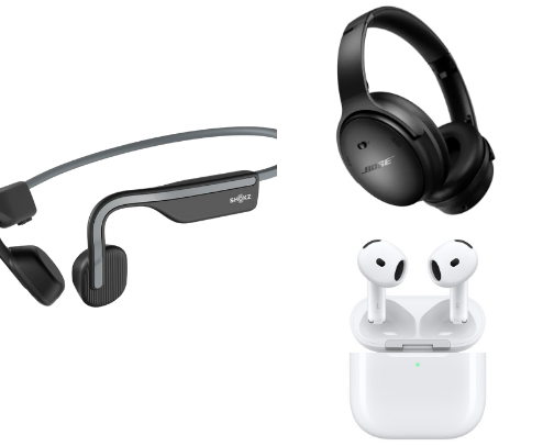 Headphones cover photo collage