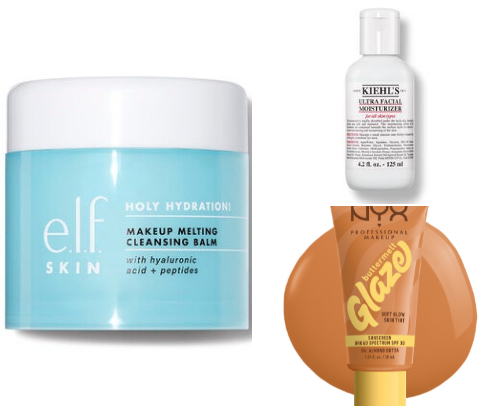 Makeup and skincare cover photo collage