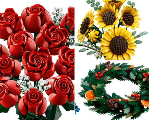 Say it with LEGO Flowers: Build Beautiful Bouquets That Last cover photo collage