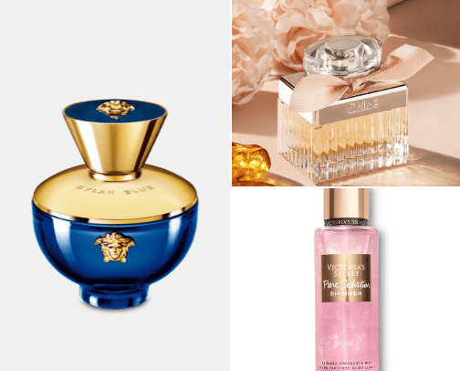 Perfumes and body creams🧴🌸 cover photo collage