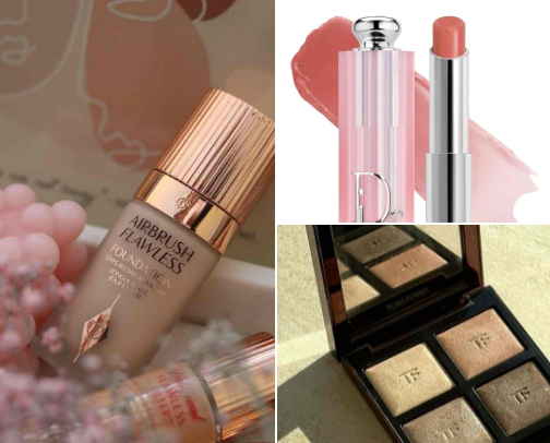 High-End Makeup cover photo collage