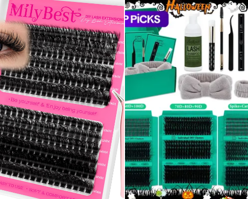 Lash Clusters cover photo collage