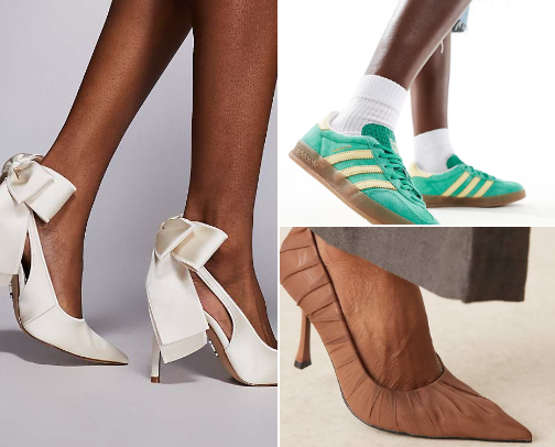 Comfortable and trendy shoes cover photo collage