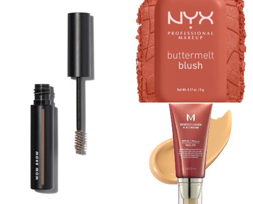 Affordable makeup recs cover photo collage