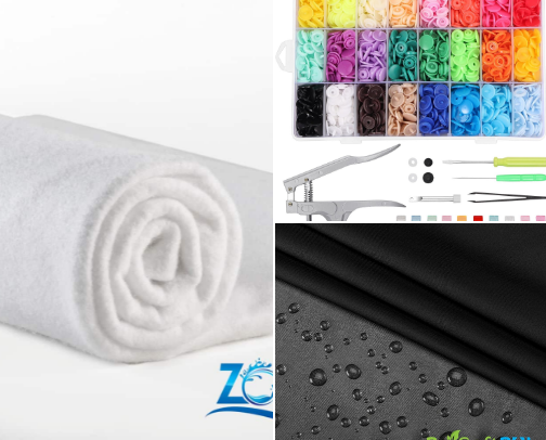 END PERIOD POVERTY: Materials Needed for Reusable Maxi Pads & Wet Bags cover photo collage